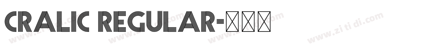 Cralic Regular字体转换